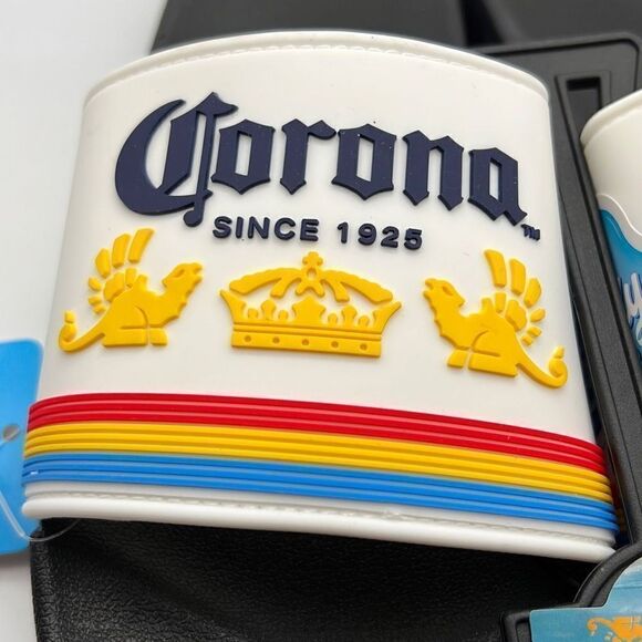 Corona Men's Rubber Strap Slide Sandals-‎ NWT- Men Size Medium= 8/9 - Picture 2 of 6